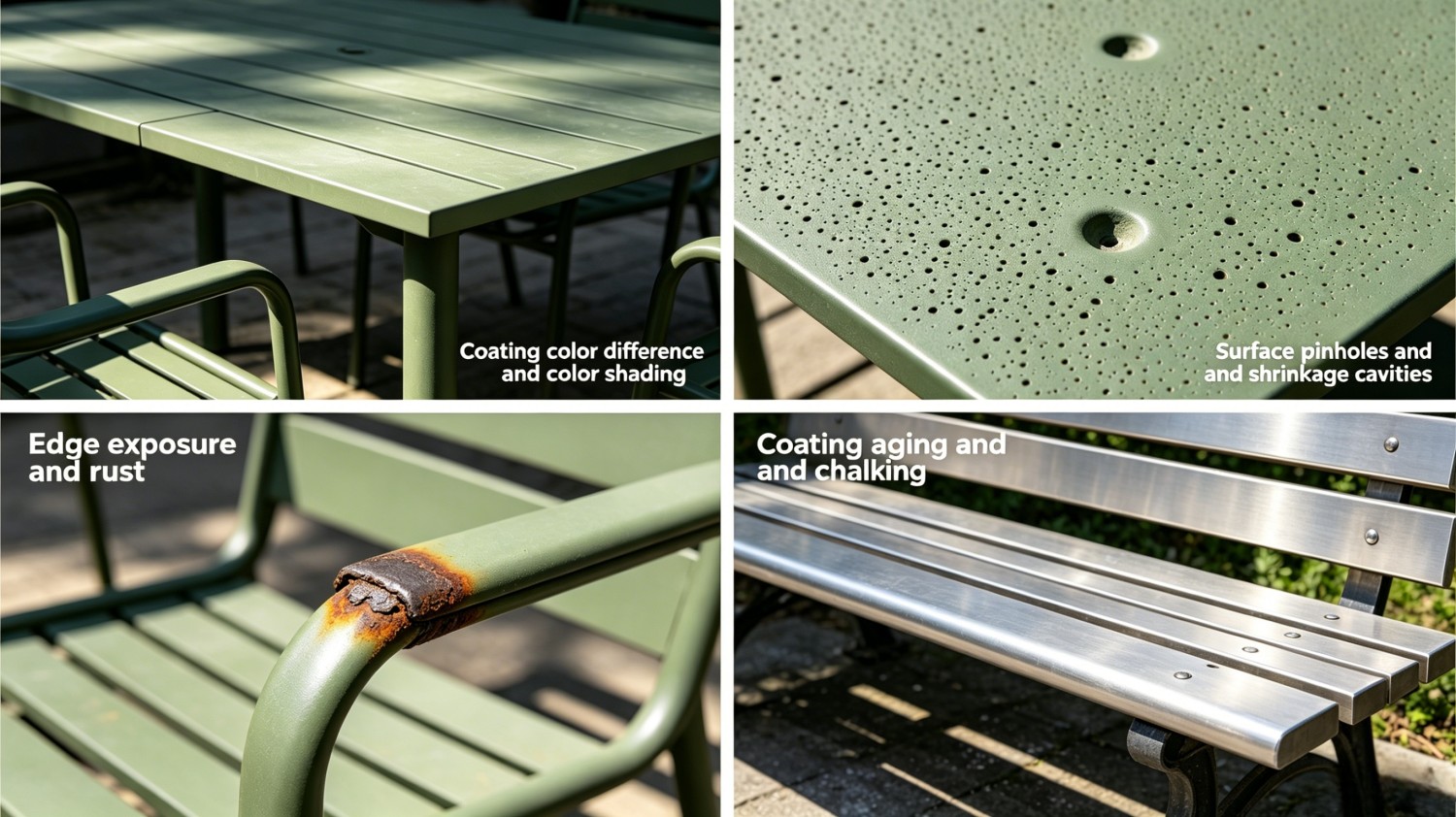 Perabotan Luar Ruangan (Meja dan Kursi Aluminium/Besi/Stainless Steel, Keranjang Gantung)